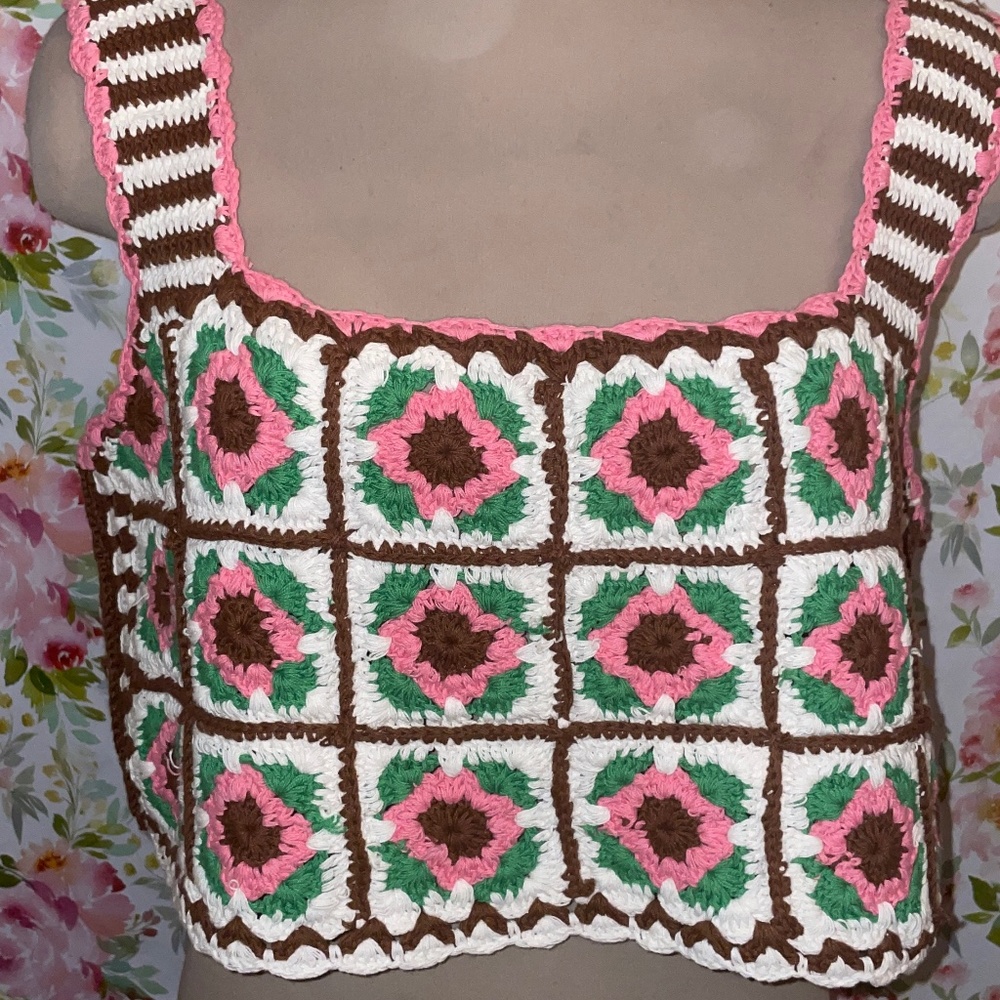 Maeve Reversible Crochet Crop Top-A700